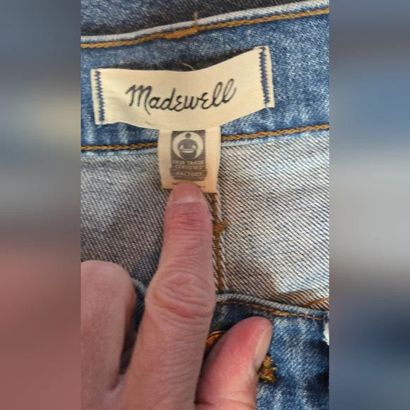 Madewell The Perfect Vintage Wide Leg High Rise Blue Denim Jeans Women's 4/27 - Picture 3 of 5